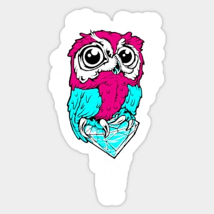 Dimond owl Sticker